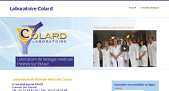 Desktop Screenshot of laboratoire-colard.com